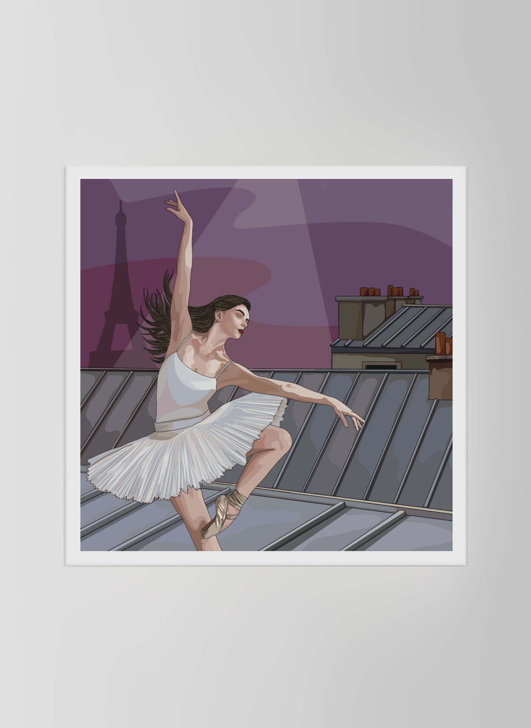 Above The Rooftops Of Paris.