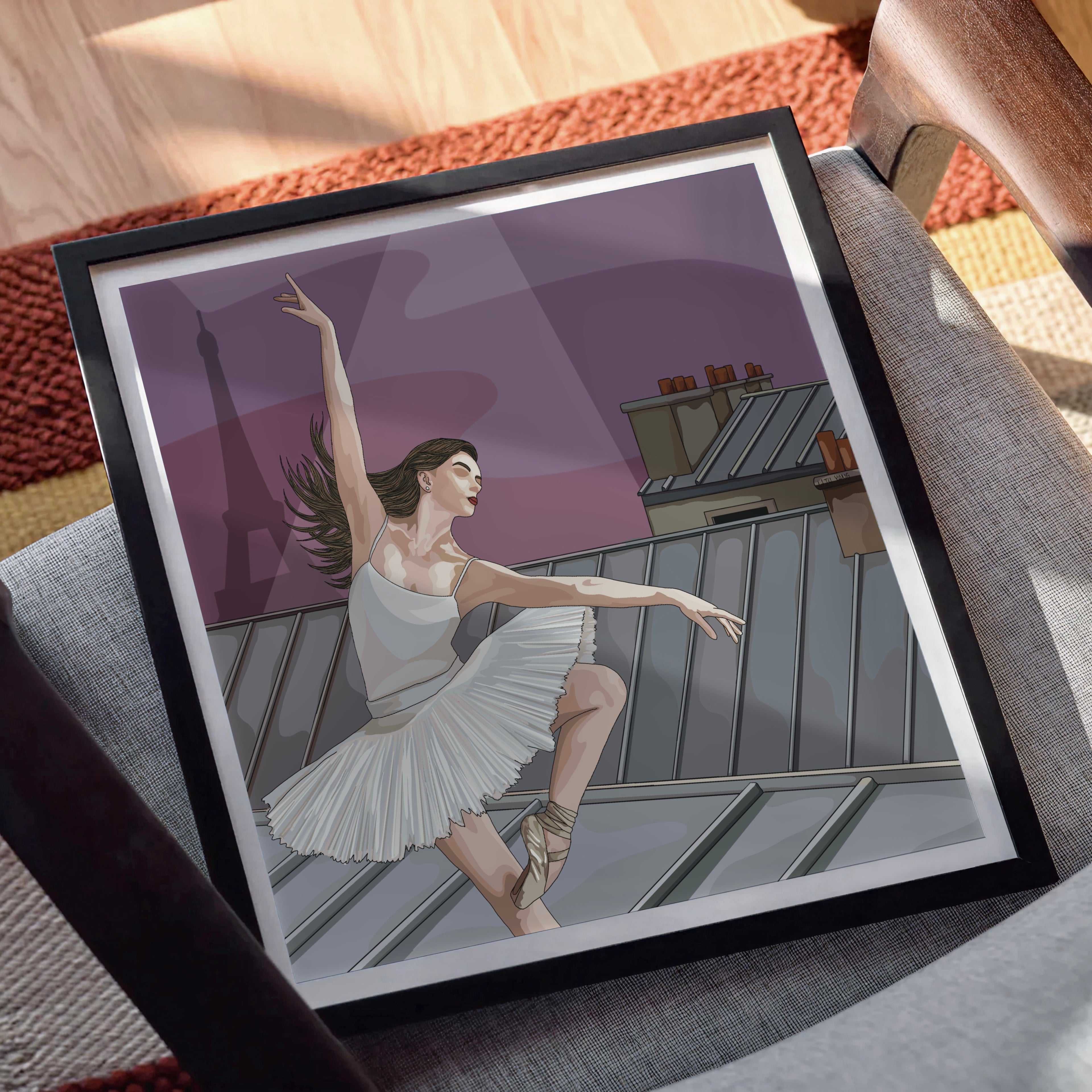 Above The Rooftops Of Paris.