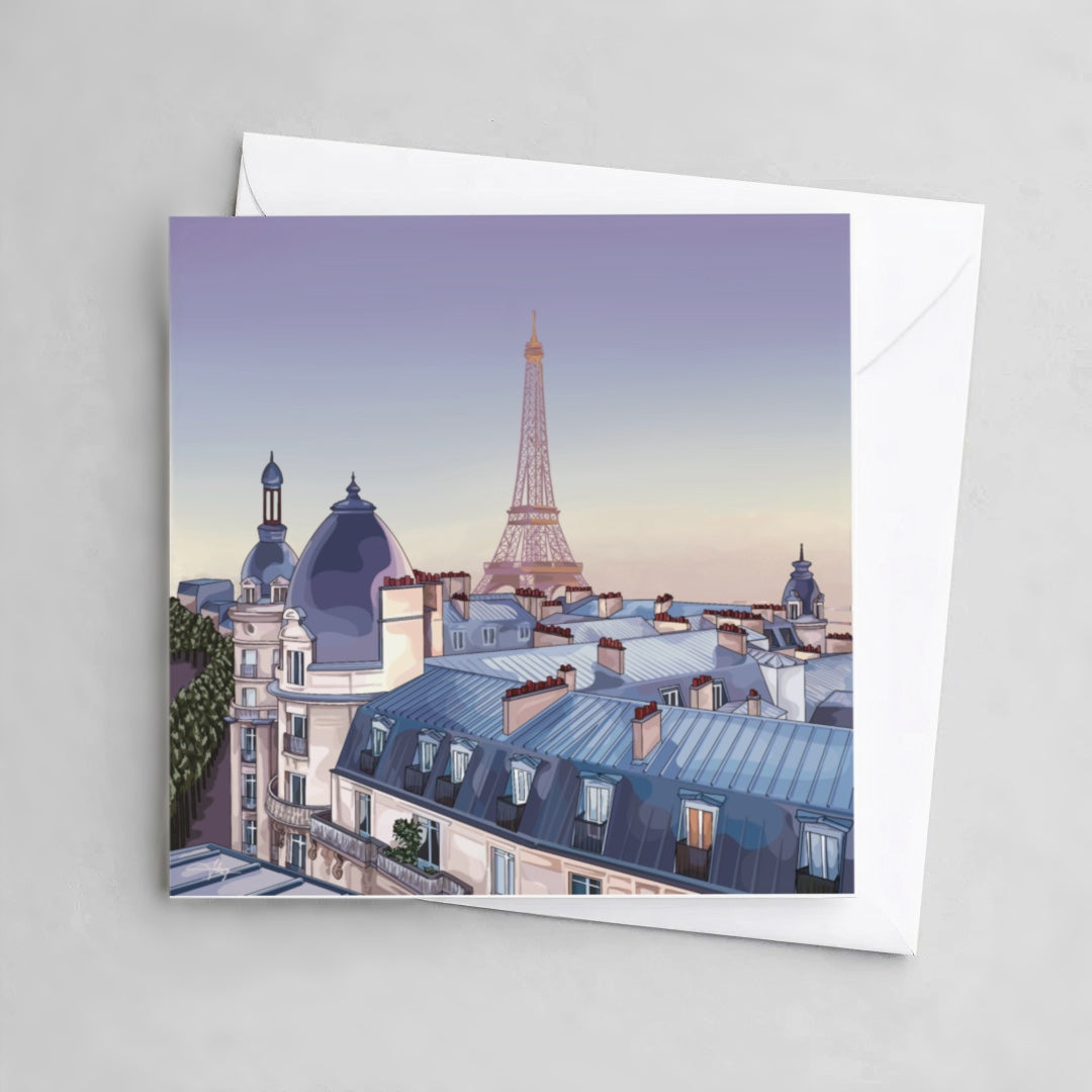 Parisian Skyline - 10 Post Cards