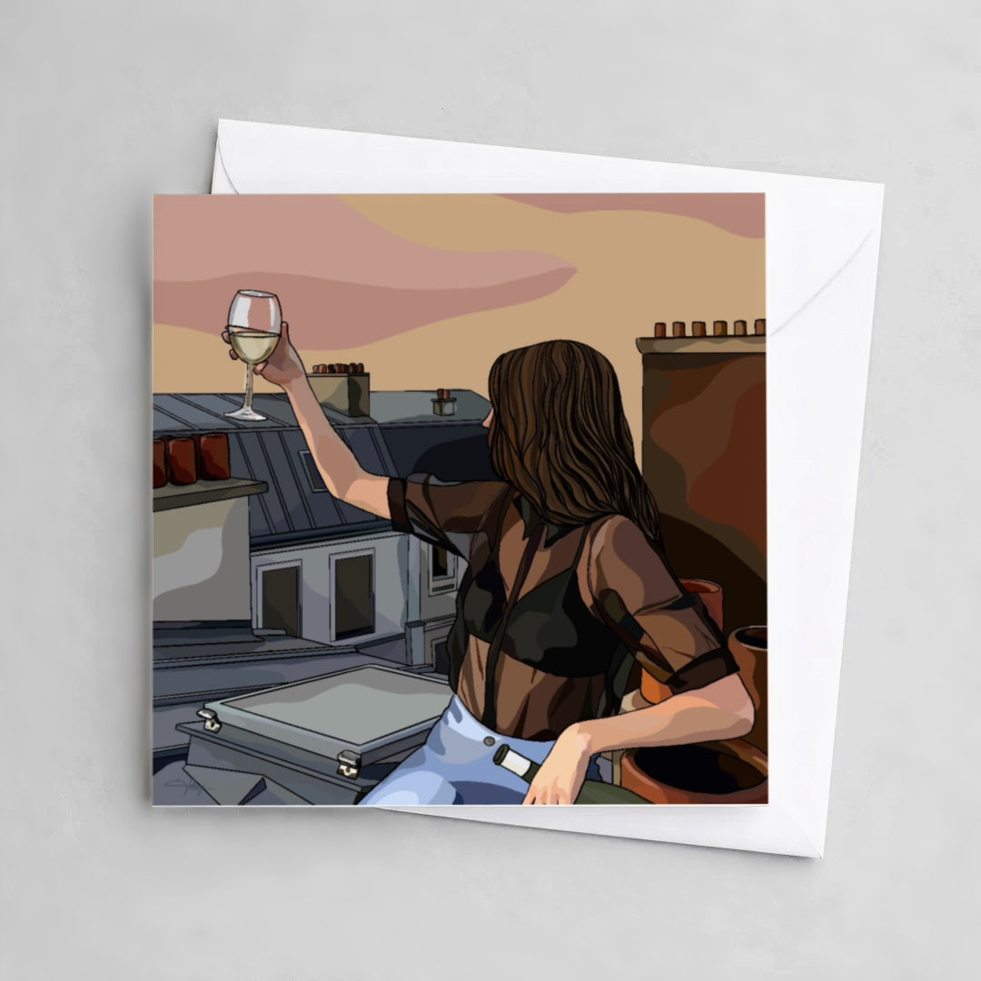 Toasting To The Sunset - 10 Post Cards