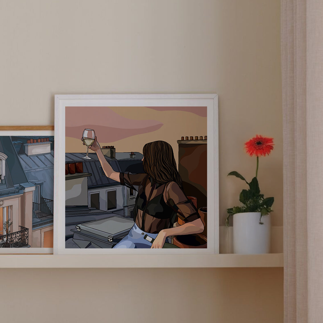 Toasting To The Sunset.