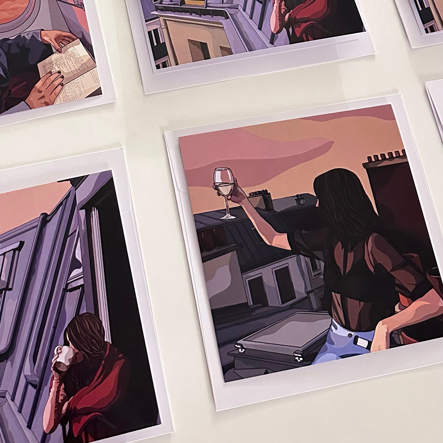 Toasting To The Sunset - 10 Post Cards