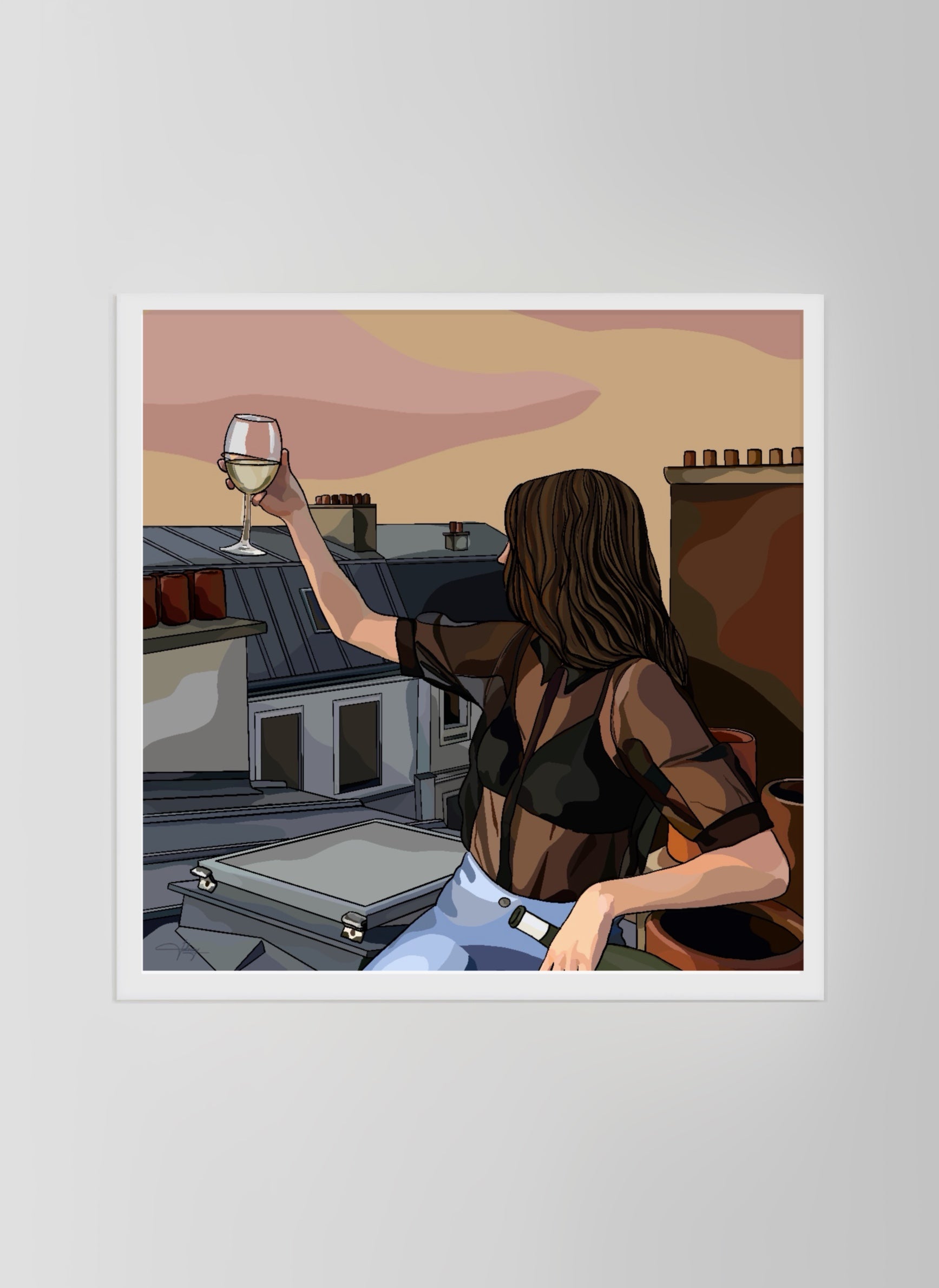 Toasting To The Sunset.